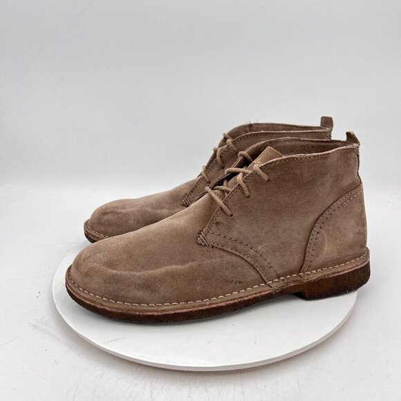 LL Bean Men Size 11 Medium Brown Tan Suede Lace Up Ankle Chukka Boot - Picture 3 of 14